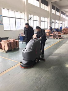 车间保洁洗地机柳州工业车间电瓶电动清洗机