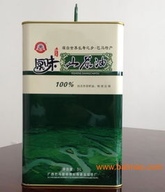 供应延年鸿广西特产100%纯正野生山茶油铁罐装3L